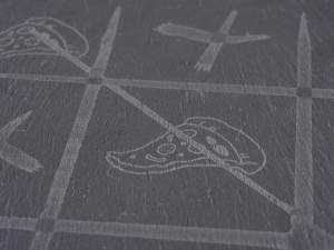 planche à découper ronde en ardoise en gros