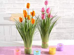vente en gros de tulipes artificielles, plantes or