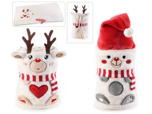 wholesale christmas blanket reindeer snowman