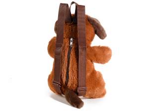 plush dog backpack