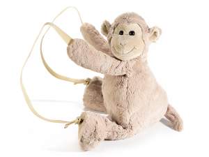 plush monkey backpack wholesale