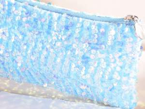 Grossista pochette astuccio stoffa paillettes