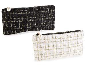 Grossisti pochette astuccio stoffa melange