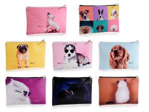 Grossista astuccio pochette similpelle animali