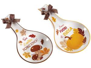 ingrosso poggia mestolo autunnale ceramica