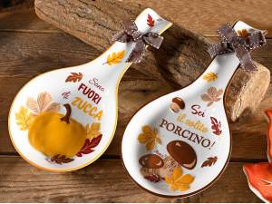 ingrosso poggia mestolo autunnale ceramica