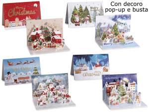 wholesale 3D pop up Christmas card envelope