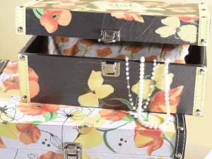 Poppies design wooden cases wholesalers