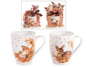 wholesale fox deer gift mug