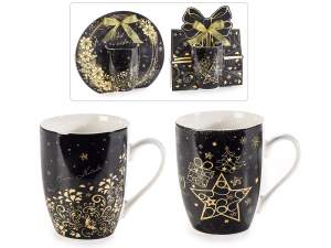 gold star christmas gift mug
