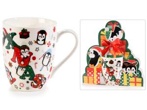 Wholesale mugs christmas penguin 14zero3