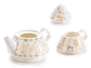 Christmas tree teapot gift box wholesaler