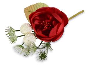 Flores artificiales para dulces obsequios