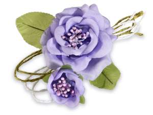 Flores artificiales para dulces obsequios