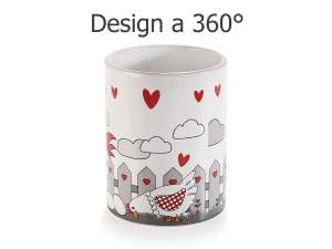 Ingrosso vaso contenitore portautensili cucina