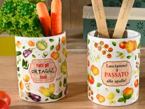 ingrosso porta utensile cucina ceramica