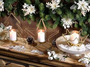 ingrosso porta tealight candele albero natale stel