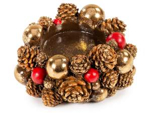 ingrosso centro tavola natale candela