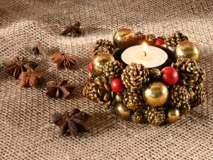 ingrosso centro tavola natale candela