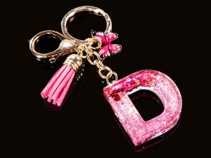 ingrosso porta chiavi charm lettera D