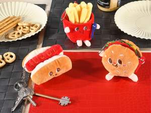 ingrosso porta chiavi panino hamburgher patatine