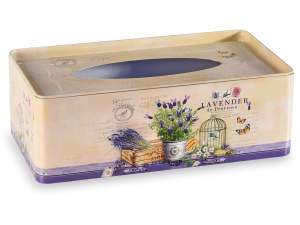 grossista scatola porta fazzoletti lavanda