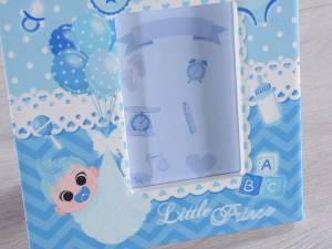 Grossista cornice blu nascita bimbo