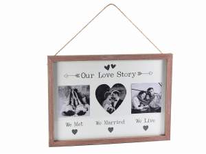 Ingrosso porta foto 3 cornici love story