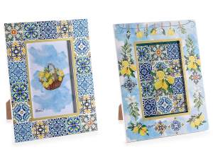 ingrosso cornice foto maiolica limoni
