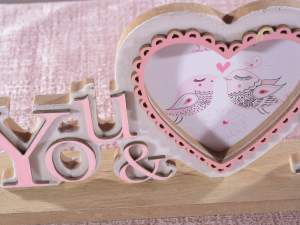 Grossista porta foto Love legno