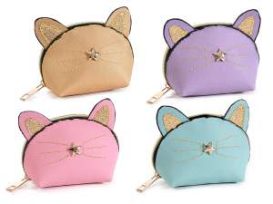 Grossista portamonete borselli gatto accessori