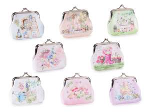 ingrosso astuccio porta monete fiori