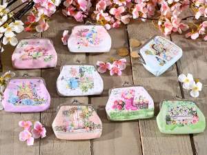 ingrosso astuccio porta monete fiori