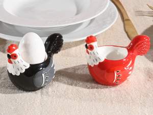 ingrosso porta uovo gallina ceramica colorata