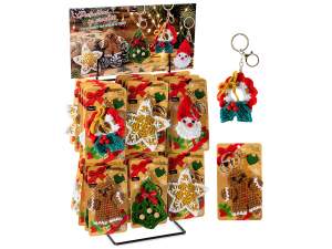 porte-clés de Noël au crochet en gros