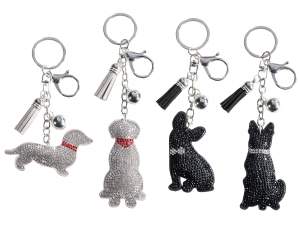 porte-clés chien à breloques en gros