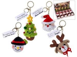 porte-clés de Noël au crochet en gros