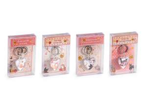 porte-clés cœur de chat en gros