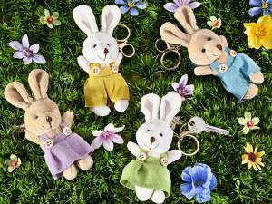 Vente en gros porte-clés lapin en peluche