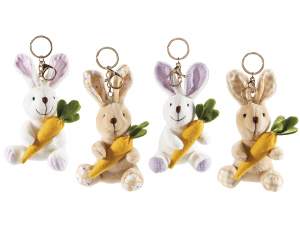 porte-clés lapin carotte en peluche en gros