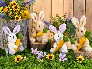 porte-clés lapin carotte en peluche en gros