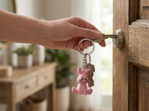 porte-clés lapin en gros avec carte