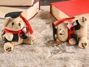porte-clés en gros robe de remise de diplôme chape