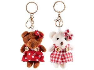 porte-clés en gros robe ours en peluche