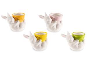 porte-oeufs de pâques en gros lapins