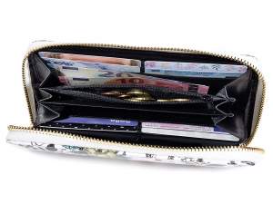 Gros portefeuille porte-monnaie femme fleurs