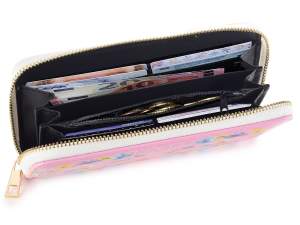 grossiste portefeuille femme fleurs miel
