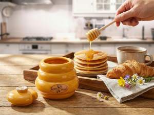 Support pour pot de miel en céramique