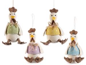 grossiste poules de Pâques décoration à suspendre