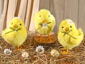 poussins en peluche décoratifs en gros